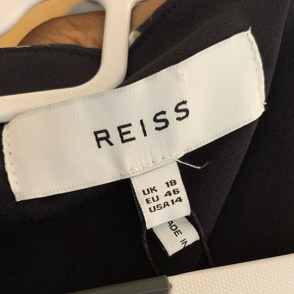 Reiss Hayley Floral Midi Dress NEW US 14 - Picture 8 of 10